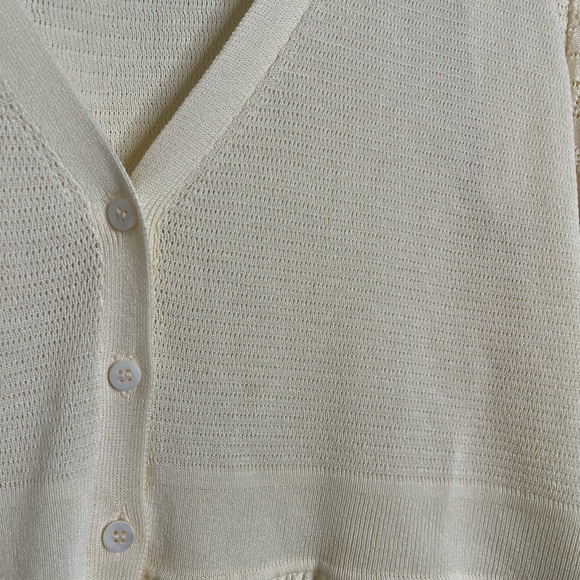 Ba&sh Acacio Pointelle Cardigan Top - Picture 11 of 11
